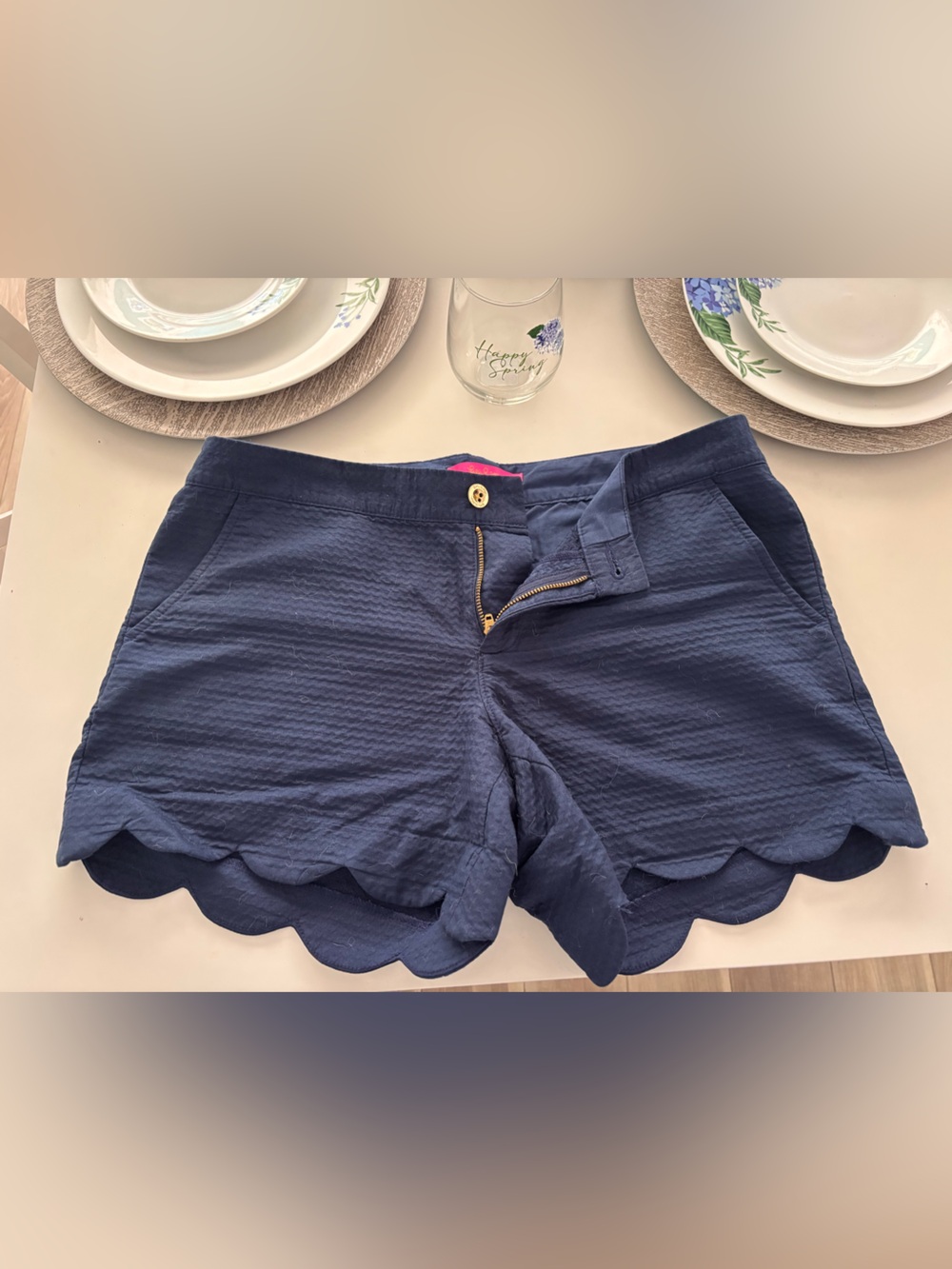 Lilly Pulitzer Navy Buttercup Shorts